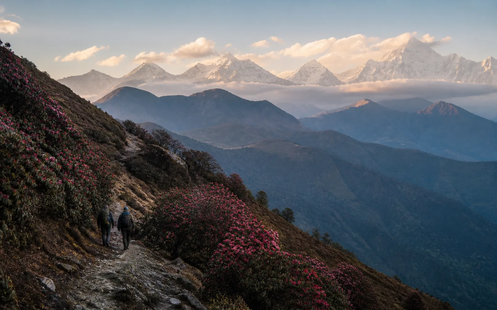 Sikkim Himalayan trekking trail Dzongri, selected for the Adventure & Trekking Tour I journey