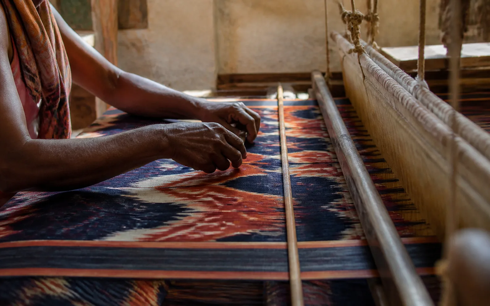 Sambalpuri ikat Odisha textile, selected for the Eastern Textile Tour journey
