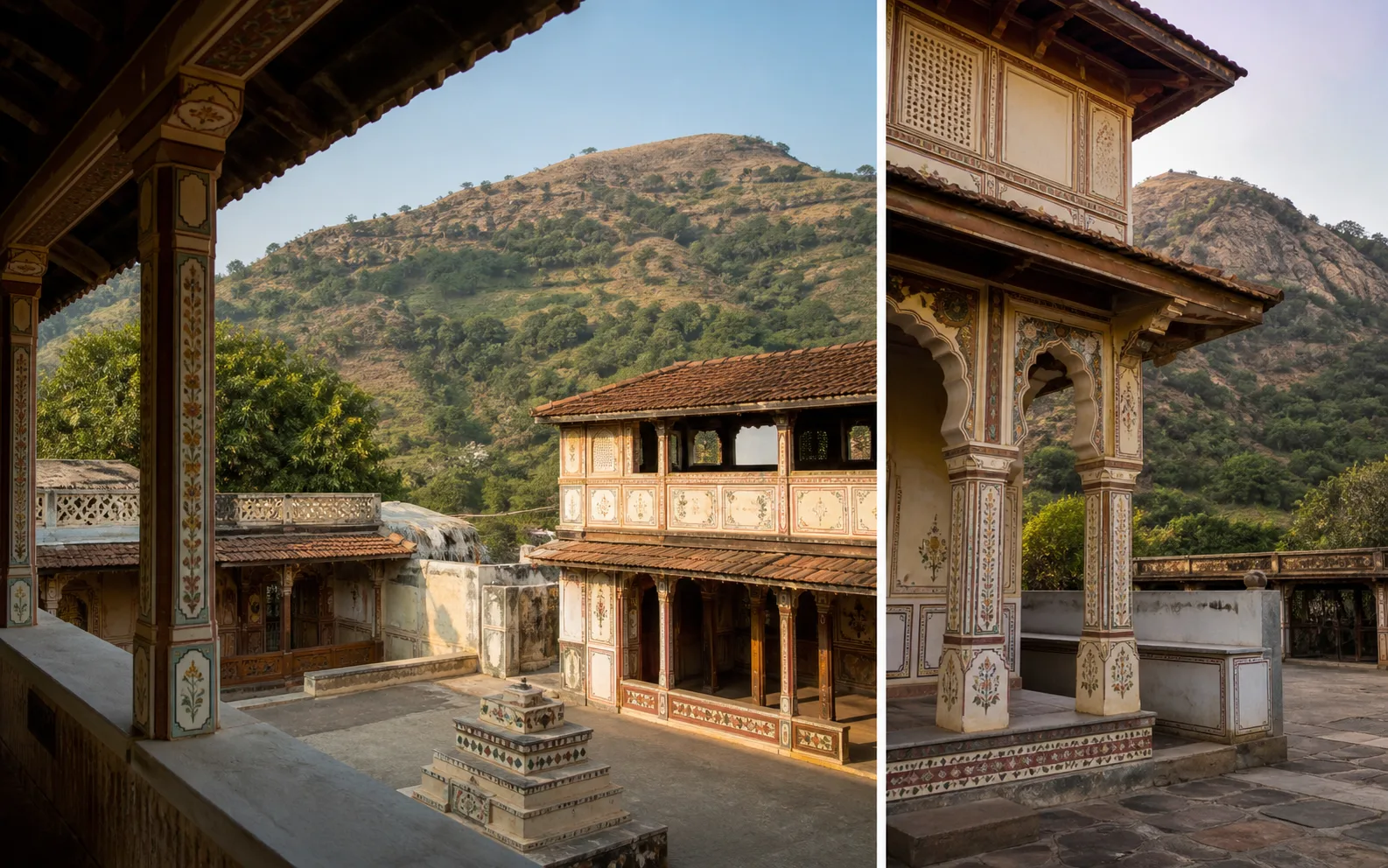 Chhota Udaipur Gujarat architecture, selected for the Gujarat Tribal Tour journey